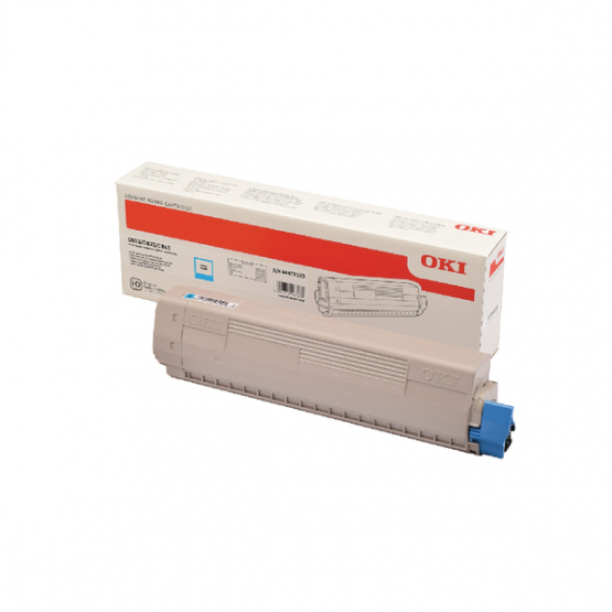 Oki EP 823/833/843 Cyan Original Toner Cartridge - 7000 Capacity(46471103) 